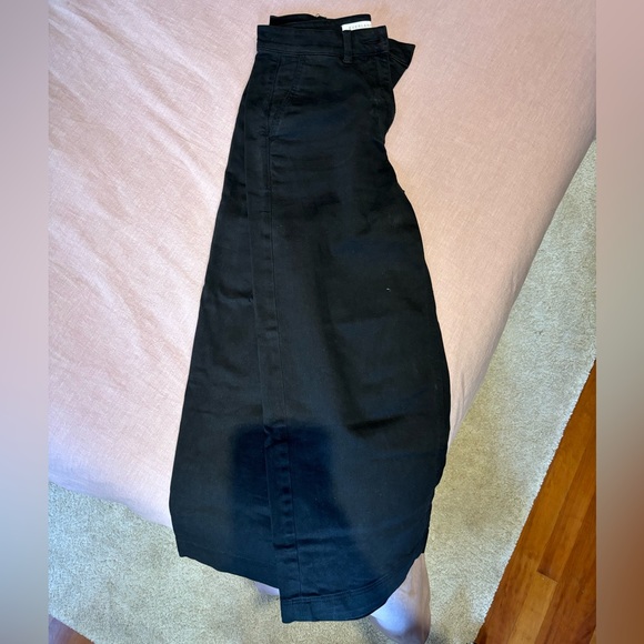 Everlane Black Cropped Wide Leg Pant - Picture 2 of 5